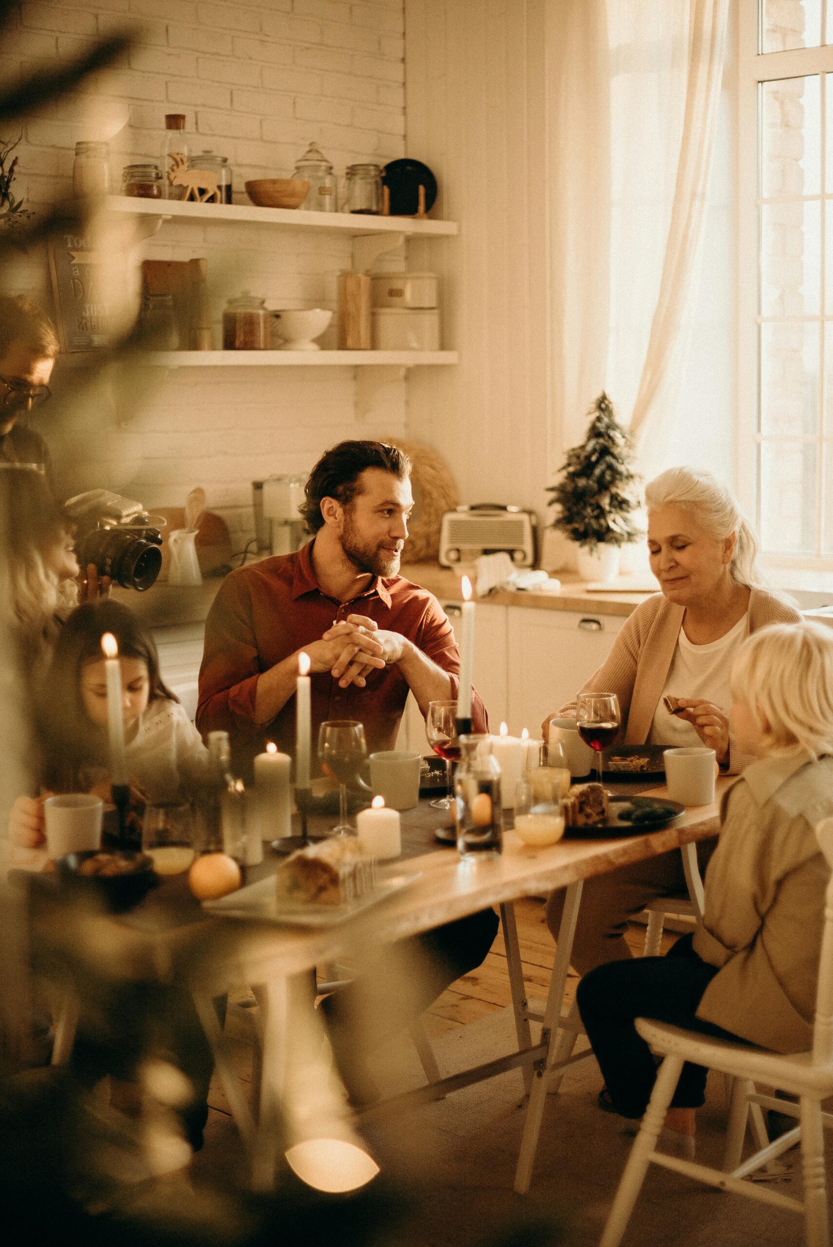 Family with grandmother